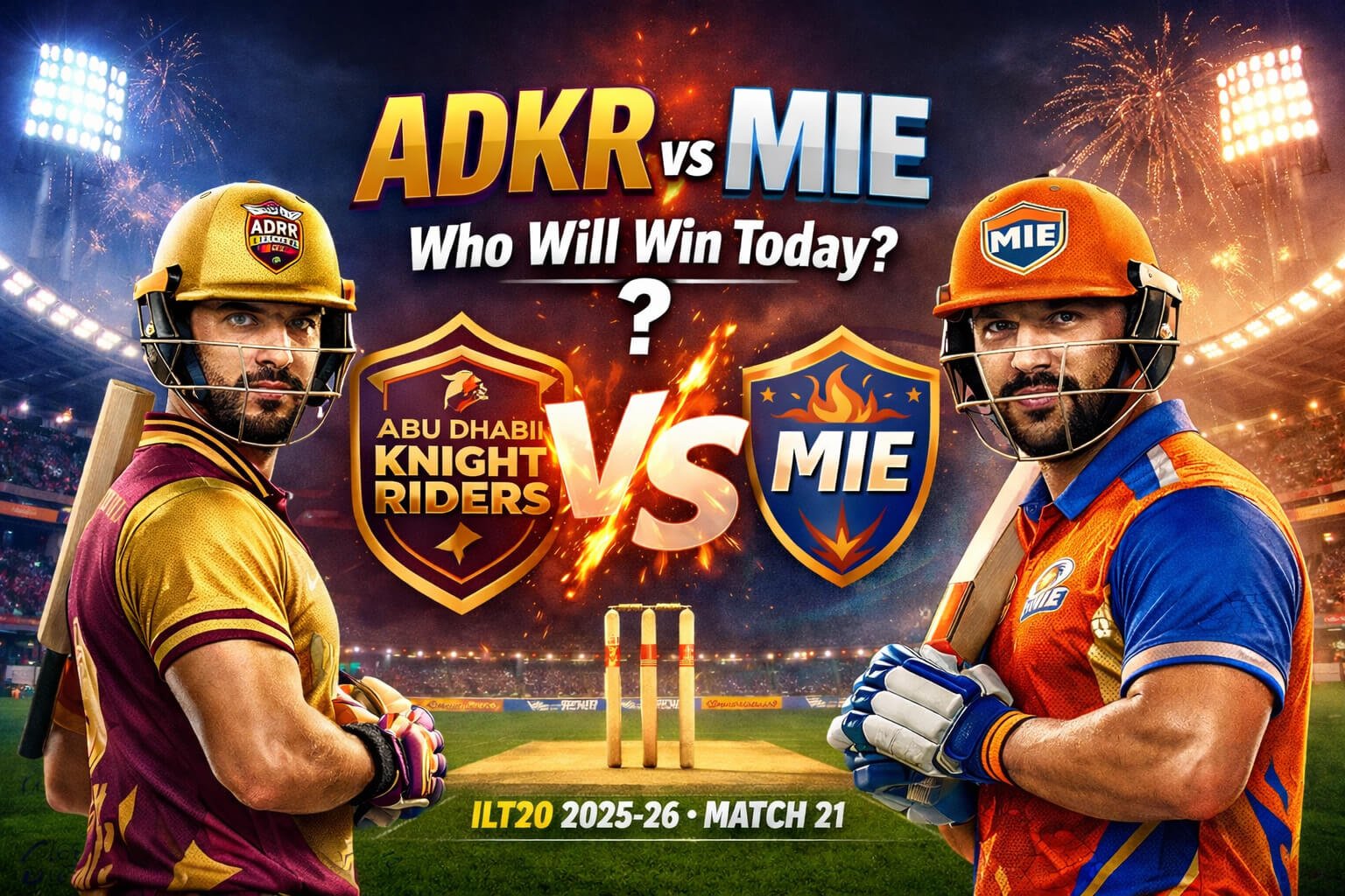 ADKR vs MIE Match Prediction_ ILT20 2025-26 Match 21 – Who Will Win Today