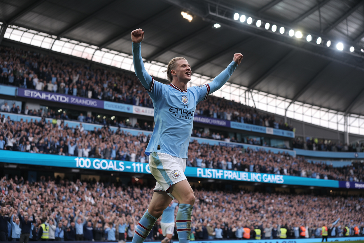 Haaland races to fastest century of Premier League goals