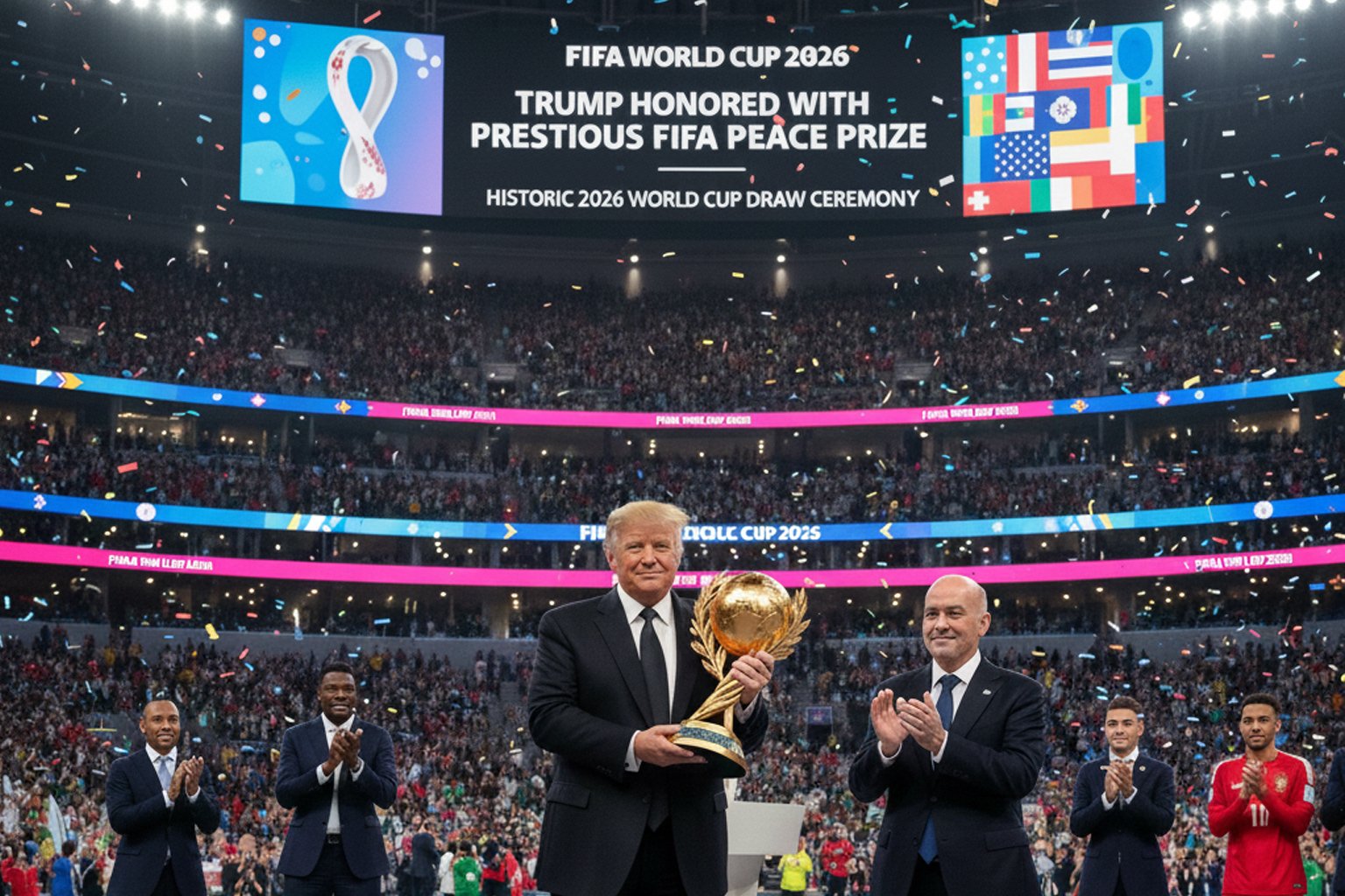 Trump Honored with Prestigious FIFA Peace Prize at Historic 2026 World Cup Draw Ceremony